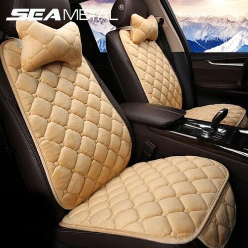Car Seat Cover for Winter Warm Seats Cushion Interior Universal Automobiles Seat Covers Set 5 Seat Vehicle Protector Chair Goods