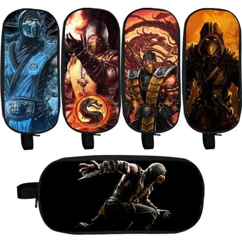 Mortal Kombat Pencil Case boys Girls School Pen Case Supplies bag Students School Box kids Pencils Pouch Stationery bag
