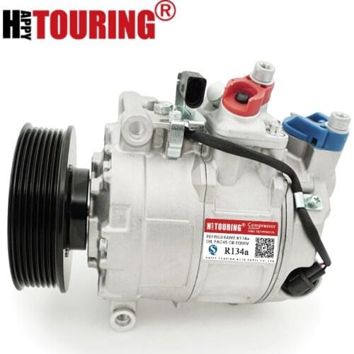 For Air conditioner compressor Volkswagen Phaeton 4.2L 2004 2005 2006 4E0 260 805F 447220-9262 4E0260805F 447190-9580 4471909584