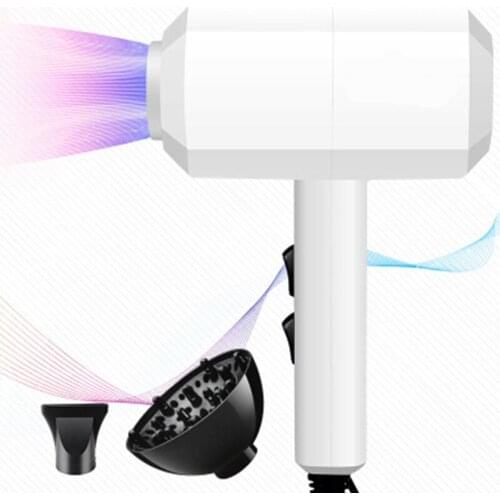 Hair Dryer Hot and Cold Wind with Diffuser Conditioning Powerful Hairdryer Motor Heat Constant Temperature Hair Care Blowdryer