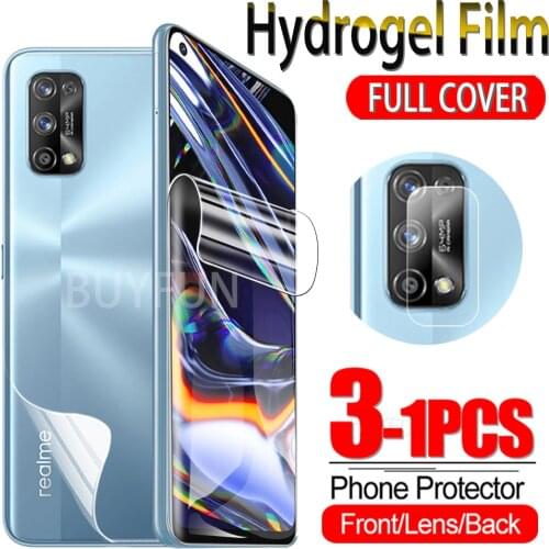 1-3PCS Hydrogel Film For Oppo Realme 7 Pro Screen Protector For Real me 7 Water Gel Protective Film Camera Glass For Realme7