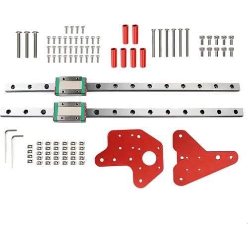 Printer Accessories With Linear Rails Kit For Ender-3 3S PRo CR-10 Dual Z-axis Linear Guide With Back Plate Kit Dropshipping