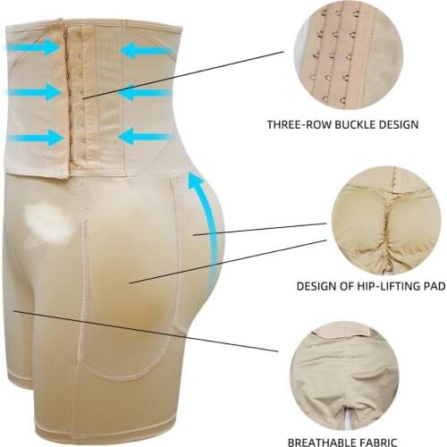 Butt lifter binder body tummy shaper modeling strap slimming underwear shapewear slimming sheath belly women butt pads lift butt