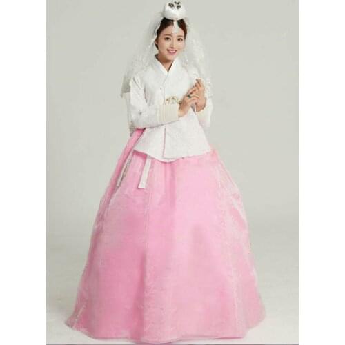 2019 Top Sale Hanbok Dress Traditional Korean Bride Wedding Hanbok DANGUI Korean Royal Costume Hallowen Cosplay Gifts