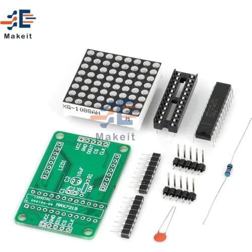MAX7219 7219 8X8 Red LED Dot Matrix Module MCU Control Controller Display Drive Driver Board For Arduino Common Cathode DIY Kit