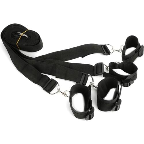 Cute black Sexual bandage before going to bed women adult Bondage Gear bed straps flirting show length 1.65 meters