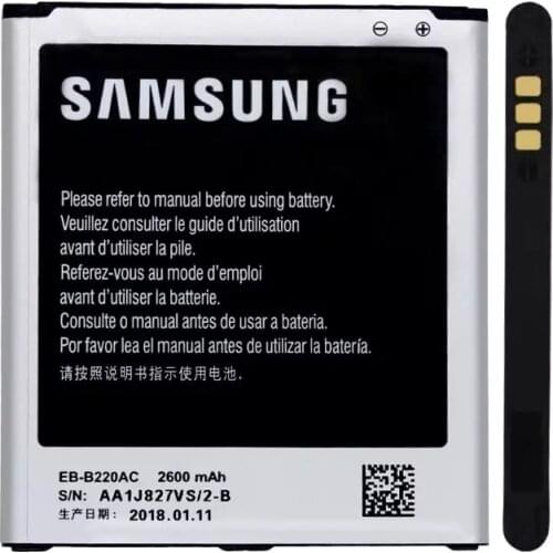 Original Replacement Samsung Battery For Galaxy Grand 2 SM-G7106 SM-G7102 G7108 G7108V Genuine EB-B220AC EB-B220AE 2600mAh