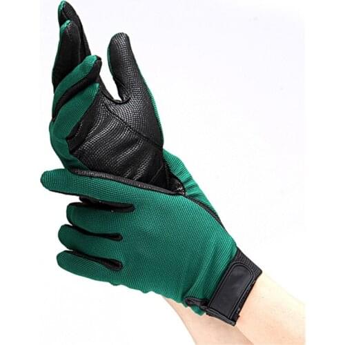 Horse Riding Gloves Men Women Unisex Breathable Horseback Riding Outdoor Sports Racing Child Equestrian Hand Accessory Equipment