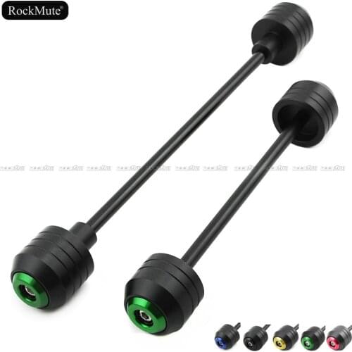 Front Rear Axle Wheel Fork Sliders For Kawasaki ZX-6R ZX6R Ninja 2014 2015 2016 Motorcycle Crash Protector Drop Fall Protection