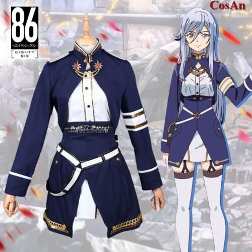 Hot Game 86 Vladilena Milize Cosplay Costume Female Fashion Cute Military Uniforms Activity Party Role Play Clothing XS-XL