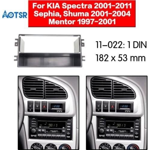 Car Radio Fascia Frame Kit For KIA Spectra 2001-2011 Sephia Shuma 2001-2004 Radio Stereo Audio Bezel Facia Panel Dash Mount Kit