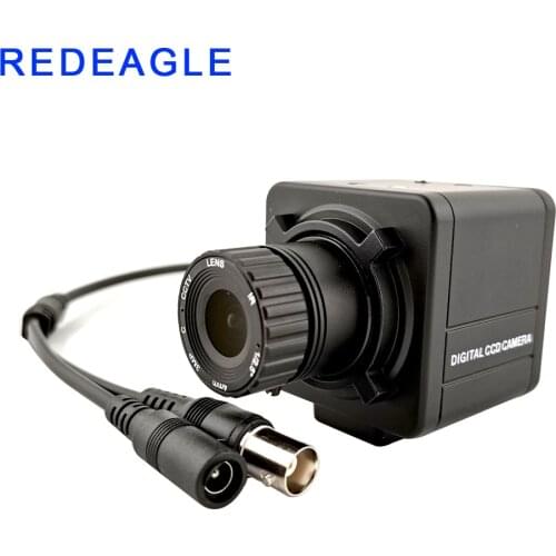 REDEAGLE 1200TVL Color Wired CCTV Analog Security Camera Home Vidoe Surveillance Box Cameras Metal Body Black