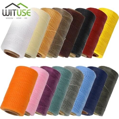 Roll High Quality Durable 260 Meters 0.8mm 150D Leather Waxed Thread Cord for DIY Handicraft Tool Hand Stitching Waxed Threads