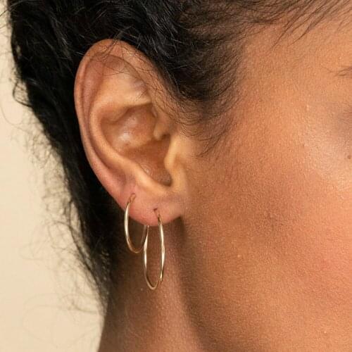 Stainless Steel Hoop Earrings Set Cool Fashion Jewelry Earrings for Women Gold Color Hot Deal Hypoallergenic Earrings New