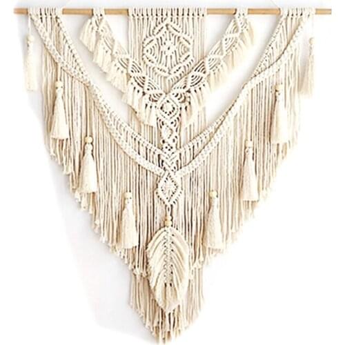 Nordic Bohemian Macrame Wall Hanging Tapestry Hand-Wovening Tel Home Wall Decor Large Tapestry
