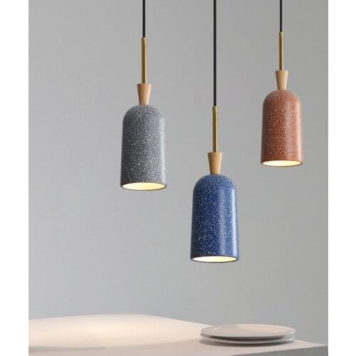 Modern minimalist living room dining room chandelier personality creative resin study hanging lamp home led bedroom bedside lamp