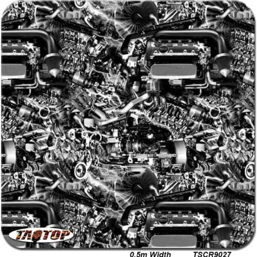 TSCR9027 10m*0.5m New Pattern Engine Model Hydro Graphic Water Transfer Printing Film