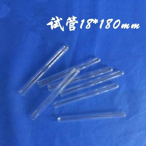 1pc round bottom test tube Glass test tube 18*180mm Chemical experiment consumables Teaching equipment