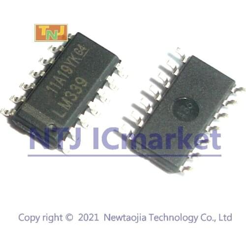 100 PCS LM339DR SOP-14 LM339 339 LM339D QUAD DIFFERENTIAL COMPARATORS IC CHIP