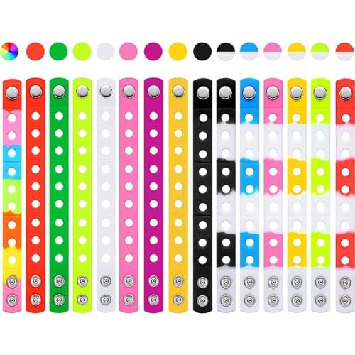 15 Pcs Cute Rubber Bracelets for Kids, Adjustable Kids Wristbands Silicone Band Bracelet Kit, Kid Bracelets Accessories