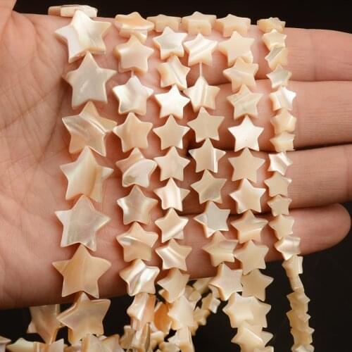 6mm/8mm/10mm/14mm Star Shell Beads Natural Colors Trochus Mother of Pearl Charms Shell Beads for Jewelry Making DIY Accessories