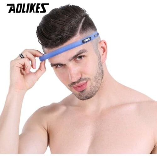 AOLIKES Adjustable Silicone Sports Headband Sweatband Hair Band For Running Cycling Yoga Jogging Basketball Fitness Gym