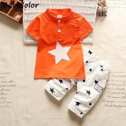 BabiColor Newborn baby boys Clothing Set Summer infant boy Pilot Clothes Cotton Costume Toddler military uniforms outfits