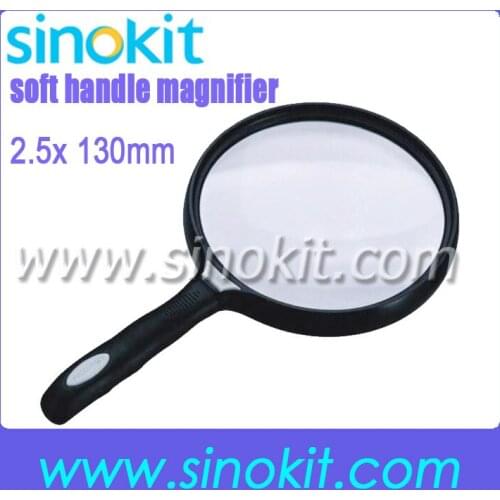 Free Shipping 2.5X diameter 130mm wholesales Magnifier Glass lens Loupe MG89080
