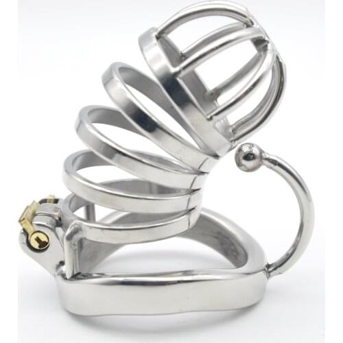 Chaste Bird Stainless Steel Male Chastity Large Cage with Base Arc Ring Devices C276