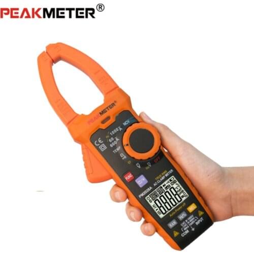 PEAKMETER PM2028A/B/S 6000 counts Clamp Multimeter Ture RMS AC1000A Digital Current Voltage Meter Multimeter Measuring Tool 600V