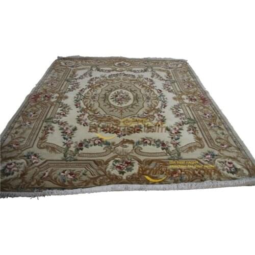 Savonnerie rug for living room custom French Savonnerie Style Mandala Home Decoration Natural savonnerie