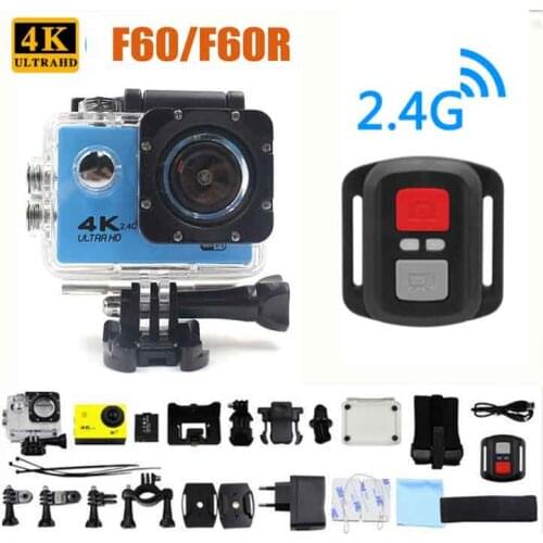 Ultra HD Action camera F60/F60R 4K/30fps 16MP WiFi 170Dgree Helmet Camera Underwater 30m Diving Waterproof Sports camera