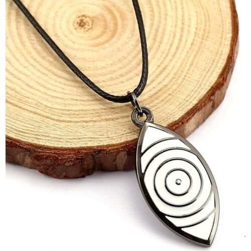 H&F anime jewelry hot Naruto necklace Rinnegan Pendant Necklace rope collar necklace 2016 Fashion cosplay Drop shipping