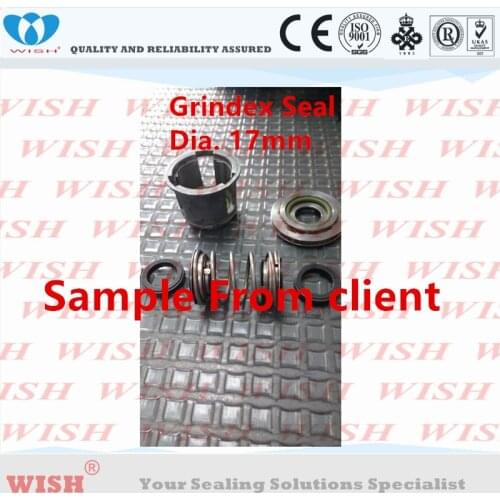 JC 17mm part no. 5172890 Mechanical seal Grindex pump MINEX,MINETTE,MINOR,MAJOR, MASTER, MATADOR