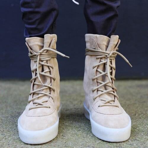 Autumn Winter Men Military Crepe Boots Ankle Suede Leather Thick Flat Lace Up Motorcycle Boots Fashion Sport Casual Boots Men