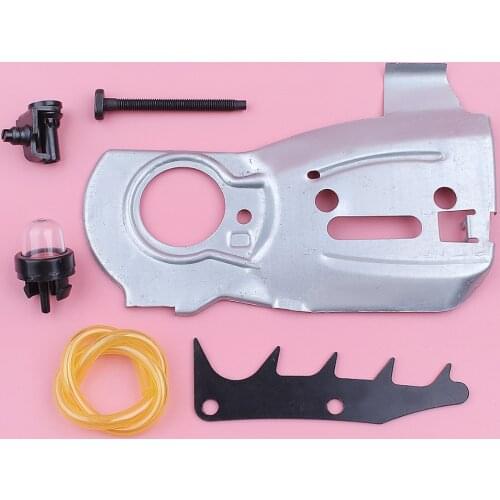 Chain Guide Bar Plate Adjuster Tensioner For Husqvarna 340 345 350 Felling Dog Primer Bulb Fuel Line Chainsaw Replace Spare Part