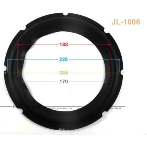 New 10 pcs /lot = 5 Pair 10 inch Woofer Repairable Parts / Speaker Rubber Surround ( 245mm / 228mm / 188mm / 170mm )