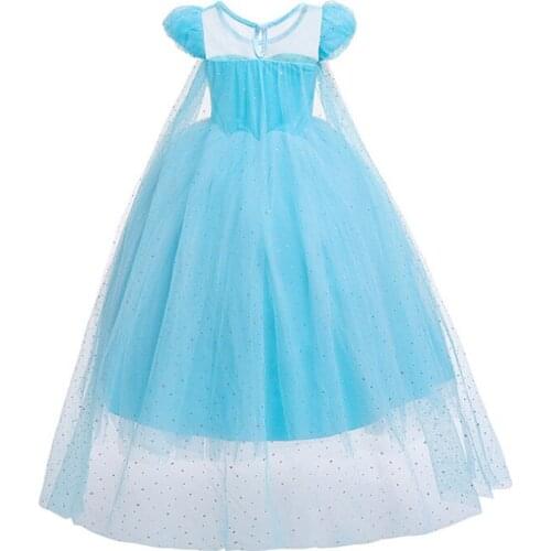 New Girls Princess Dress Halloween Cosplay Costume Sleeveless Costume for Kids Girl Vestidos 4 6 8 10T