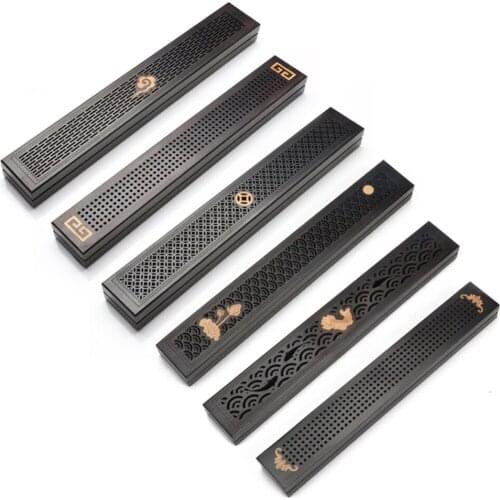 New Incense Holder Ebony Incense Sticks Burner Antique Style Ash Catcher