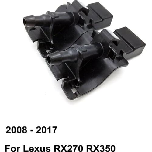 Front Windshield Washer Nozzle 85381-12300 8538112300 for Lexus RX270 RX350 ( 2008 - 2017 ) ( Pack of 2 )
