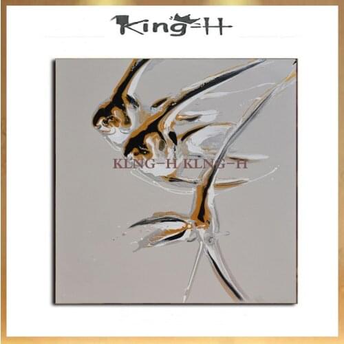 Pintura al óleo de pez Animal única pintada a mano de alta calidad envío gratis en lienzo pintura abstracta de lienzo de peces p