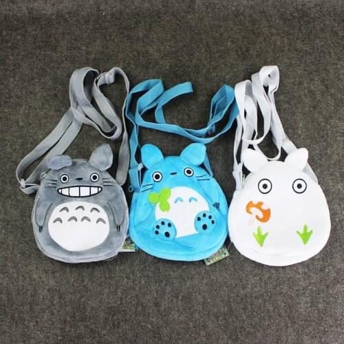 19cm Totoro Plush Bag My Neighbour Totoro Kawaii Anime Cotton Backpack