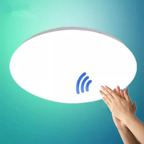 All white Surface Mount LED Ceiling Light 12/15/24W Modern LED Ceiling Light for Living Room PIR Motion Sensor Ceiling Lighting