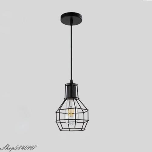 Industrial Iron Grenade Pendant Lamp Retro Hanging Lights Pendant Living Room Lights Deco Bedroom Lamp Pendant Kitchen Luminaire