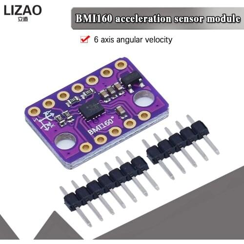 WAVGAT official BMI160 6DOF 6-axis Rate Gyro Gravity Accelerometer Sensor Module IIC I2C SPI Communication Protocol 3-5V