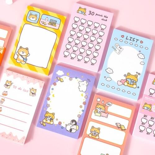 Yisuremia 50 Sheets Kawaii Memo Pads Note Paper To Do List Daily Weekly Plan Journal Decoration Notepad Paperlaria Stationery