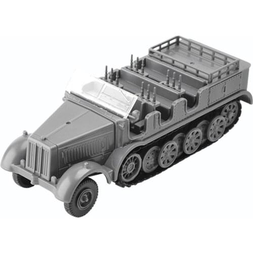 1:72 M35 Military Truck 4D Wheeled Armored Vehicle Rubber-free Assembly Model Military Toy Car Gifts for Kids Boy