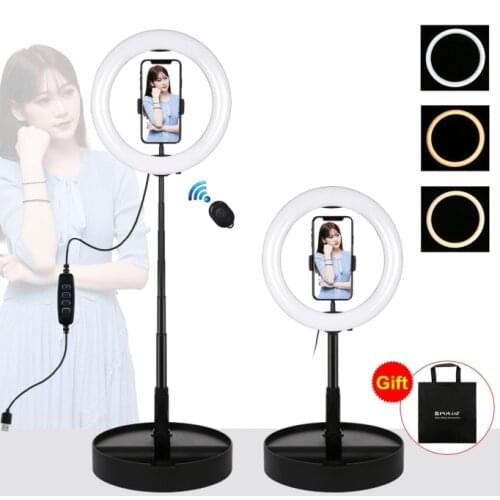 10.2 inch LED Selfie Ring Light With Fordable Light Stand Live Stream Youtube Vlogging Light Kits &Bluetoot Remote control