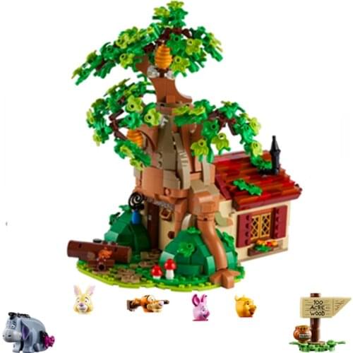 2021 New IN STOCK 1265PCS Winnie The Pooh Tree House Bear Building Blocks Bricks Toys for Kids Children Birthday Gifts 21326