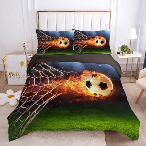 3D Bedding Sets Duvet Quilt Cover Set Comforter Bed Linens Pillowcase King Queen Full Double Size Football Custom Home Texitle